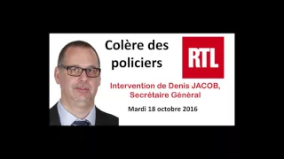 Colère des policiers