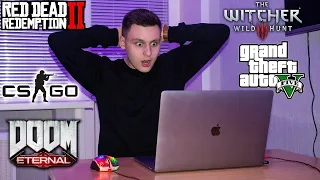 Игровой тест MacBook Pro 16: GTA 5, Red Dead Redemption 2, Doom Eternal, Ведьмак 3, CS GO...