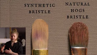 Natural vs. Synthetic Oil Painting Brushes - The Difference | Draw Mix Paint