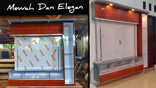 Membuat Backdrop Tv Gantung - Minimalis Modern