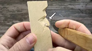 Wood Carving the Nose For Beginners- A Lesson on Whittling the Nose--Knife Only