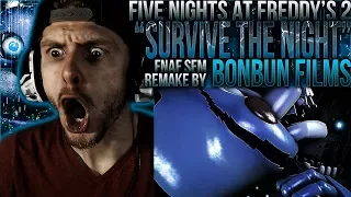 Vapor Reacts #611 | [SFM] FNAF 2 SONG ANIMATION Survive The Night Remake by BonBun Films REACTION!
