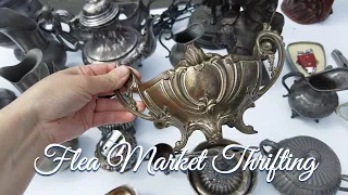 Thrifting at French Flea Market +Haul # 66 | Learning from Experienced Sellers | Antiques & Brocante