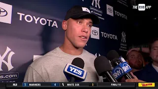 Aaron Judge recaps his 3-HR, 6-RBI night at the plate