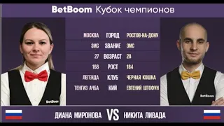 "BetBoom Кубок Чемпионов 2023" Д. Миронова (RUS) - Н. Ливада (RUS) Свободная пирамида