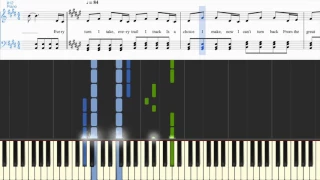 [Moana] Auli'i Cravalho - How Far I'll Go (Reprise) (Synthesia Piano Tutorial w/Lyrics)