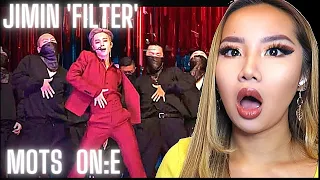 THAT CROTCH GRAB?! 😱 JIMIN 'FILTER' MOTS ON:E SONG & LIVE | REACTION/REVIEW