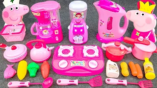 Satisfying with Unboxing Cute Pink Ice Cream Peppa Pig Kitchen Toys ASMR | Review Toys