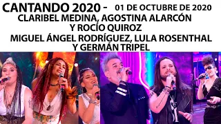 Cantando 2020 - Programa 01/10/20 - Miguel Ángel Rodríguez, Claribel Medina y Agostina Alarcón
