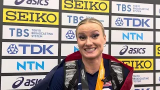 Katie Moon on Sharing Gold Medal in Pole Vault with Nina Kennedy
