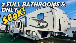 INSANE Value!! 2 full bathroom bunkhouse fifth wheel RV | 2024 Forest River Sabre 38DBL