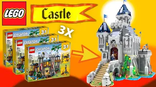 Combining Three LEGO Creator Castle Sets into one MEGA CASTLE!