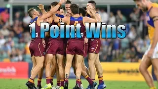 Each AFL Teams Last 1 Point Win