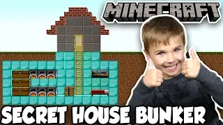 BUILDING A PRO SECRET HOUSE BASE in MINECRAFT!