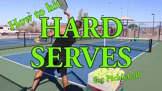 How to Hit a Hard Serve for Pickleball - Strategies, Skills & Drills by Coach David Alexander