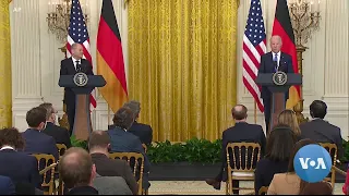 Biden Meets With German Chancellor to Show Unity on Ukraine Crisis