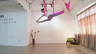 Aerial yoga aerial dance 空中瑜伽 空瑜舞韵    背叉篇 翻转 再翻转