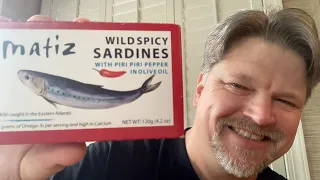 Matiz Spicy Wild Spanish Sardines in Olive Oil and Piri Piri Pepper   Taste Test & Food Review