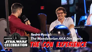 The Mandalorian S3: the Man-dalorian himself, Pedro Pascal at Star Wars Celebration 2022