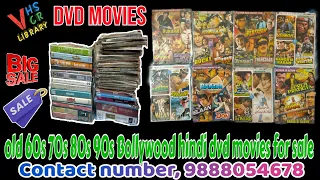 old 60s 70s 80s 90s Bollywood hindi dvd movies for sale