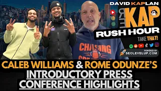 REKAP Rush Hour 🚗: Caleb Williams & Rome Odunze’s introductory press conference highlights