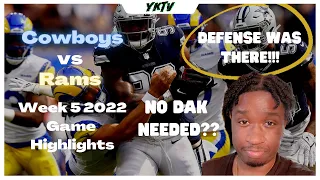 Dallas Cowboys vs. Los Angeles Rams | NFL Week 5 2022 Highlights Reaction