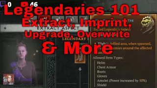 Diablo IV - Legendary Items/Aspects 101 (Imprinting, Removing, Tiers, & More)