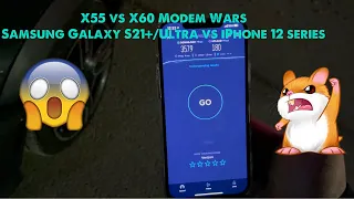 Network Testing on Samsung Galaxy S21+/Ultra vs IPhone 12 all carriers