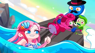 Anna Mermaid vs Long Legs Family - Poppy Playtime Chapter 2 | Gacha Club | Ppg x Rrb Gacha Life