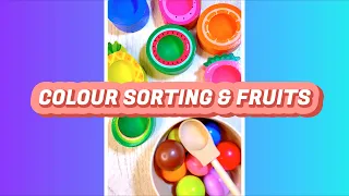 Colour & Fruits Sorting Game for Toddlers | Educational Activities for Toddlers