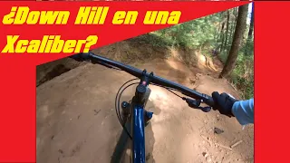 Xcaliber 7 en pista de Down Hill