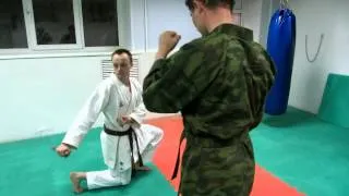 DrobyshevskyKarateSystem:Empi Bunkai-First Three Combat Combinations-Kuro Obi Fight