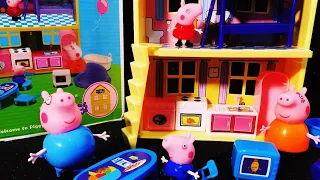 5 MINUTES SATISFYING WITH UNBOXING PEPPA PIG TOYS I PEPPA HOUSE I ASMR