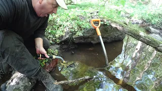 Да здесь золото под каждым камнем!!! Разрушенный старинный каменный мост в лесу!