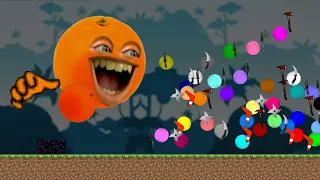 Marble ball race - Escape The Annoying Orange - 36 Marble Defense Survival ! Marble Race in Algodoo