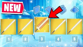 The *NEW LIGHTSABER* Only Challenge in Fortnite