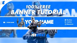 How To Make A FREE Fortnite Youtube Banner Without Photoshop! (Pixlr Tutorial)