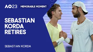 Sebastian Korda Retires from Quarterfinal | Australian Open 2023