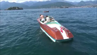 Riva Aquarama special at the Lago Maggiore, a low flying bird.