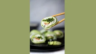 Cucumber Sushi 😲 #shorts #sushi