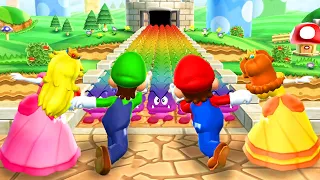 Mario Party 9 - Minigames - Mario vs Luigi vs Peach vs Daisy (Master CPU)