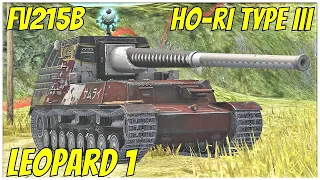 Ho-Ri Type III, Leopard 1 & FV215b ● WoT Blitz