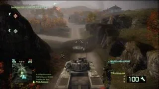 Battlefield: Bad Company 2 - Tank Flipping On Laguna Alta