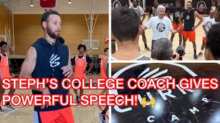 Bob McKillop delivers POWERFUL speech at Stephen Curry's Camp