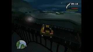 GTA San Andreas - How To Cross Jump Car The Fallow Bridge With The invisible in Place - Early Access