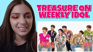 TREASURE ON WEEKLY IDOL | REACTION