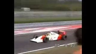 Ayrton Senna's throttle technique (1992)