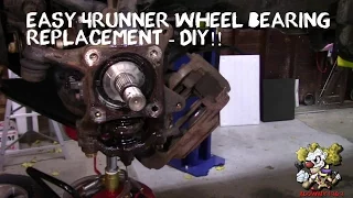 Toyota 4Runner Wheel Bearing Replacement - DIY EASY