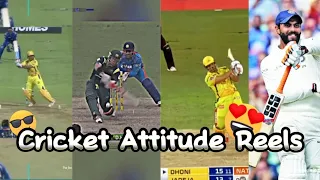 Cricket attitude reels 😎✌#msdhoni #jadeja #msd