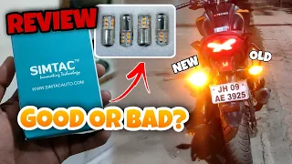 SIMTAC 360 LED BULBS REVIEW | LED INDICATORS INSTALLATION IN HORNET|HOW TO INSTALL LED BULB IN BIKE